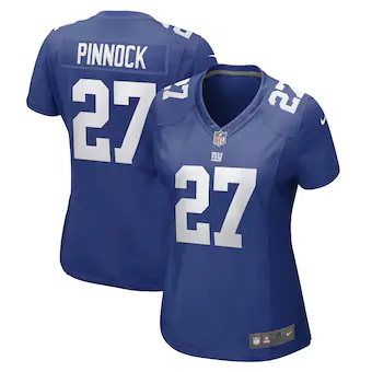 womens nike jason pinnock royal new york giants game player